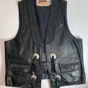 SCHOTT WESTERN MOTORCYCLE HARLEY VEST Medium